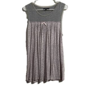 Ellen Tracy Sleeveless Gray and Pink‎ Dress